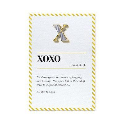 PAPERSELF琺瑯徽章卡/ X/ Xoxo