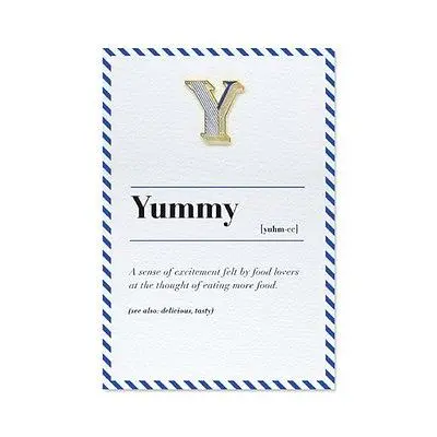 PAPERSELF琺瑯徽章卡/ Y/ Yummy