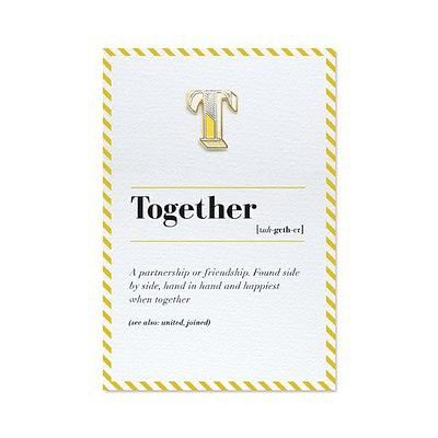 PAPERSELF琺瑯徽章卡/ T / Together