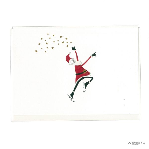 美國CRANE聖誕小卡/ Santa on Ice Note