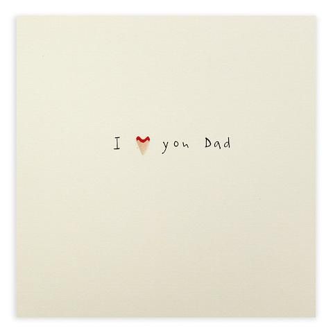 英國 Pencil Shavings 父親卡/ Love You