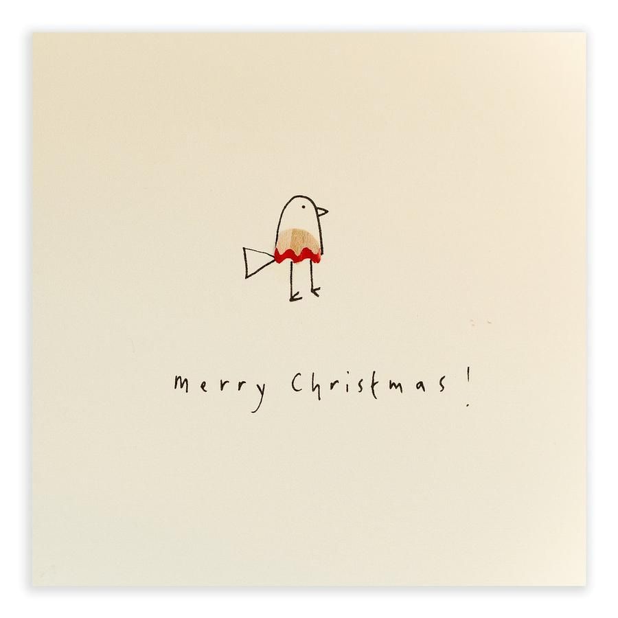 英國 Pencil Shavings 聖誕卡/ Christmas Robin