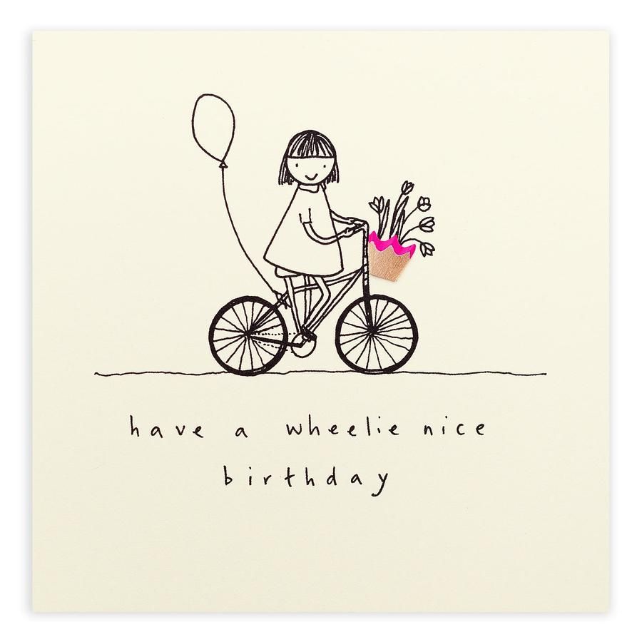 英國 Pencil Shavings 生日卡/ Birthday Wheelie