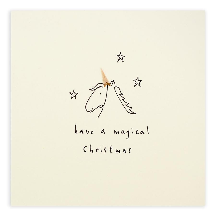 英國 Pencil Shavings 聖誕卡/ Christmas Unicorn
