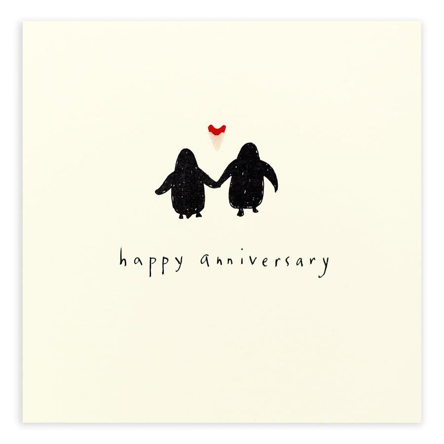英國 Pencil Shavings 情人卡/ Anniversary Penguin