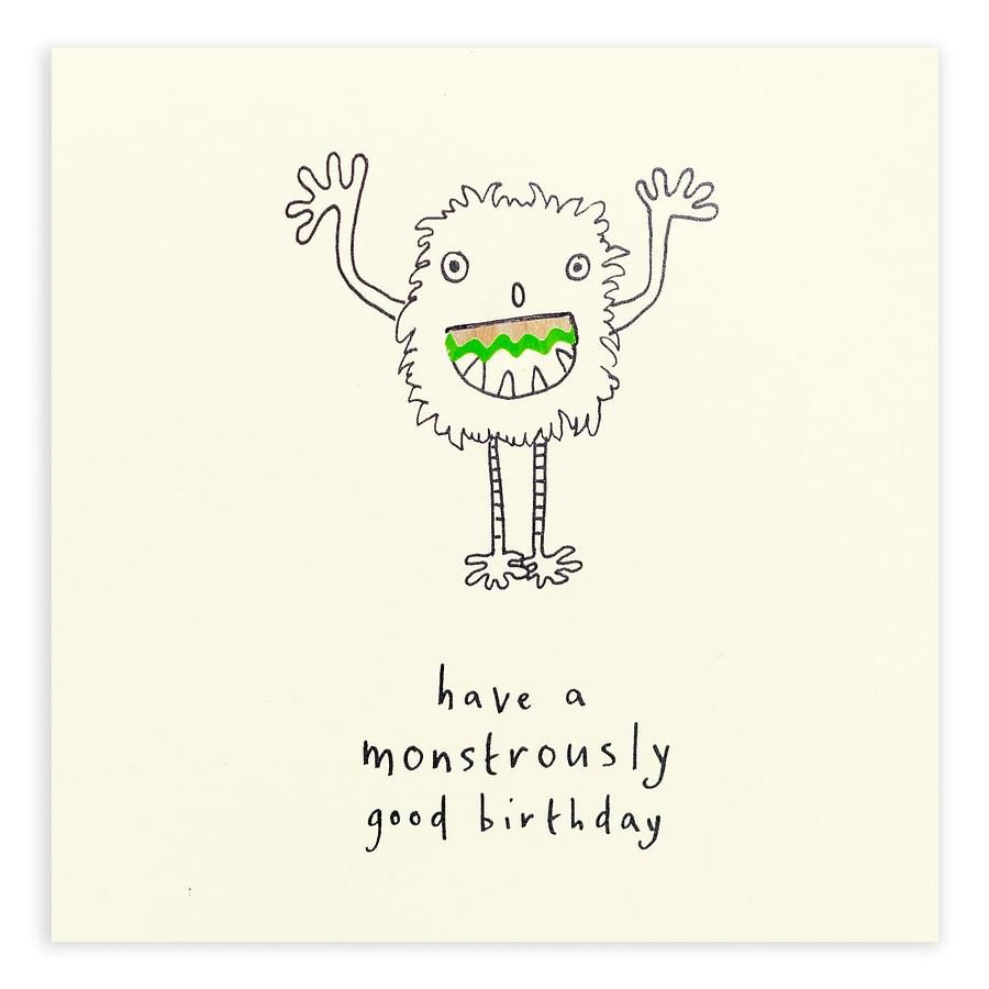 英國 Pencil Shavings 生日卡/ Birthday Monster