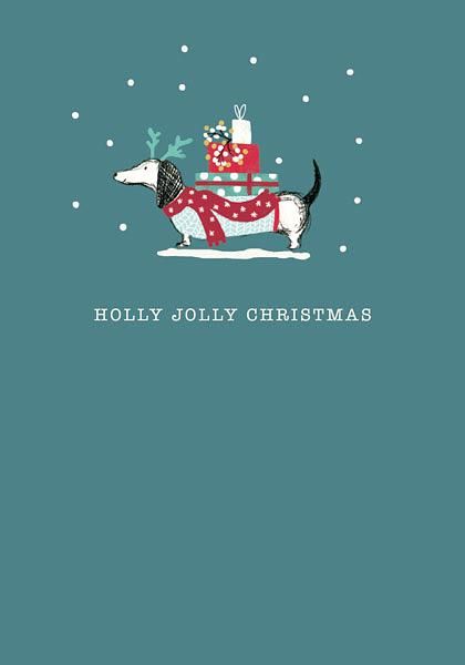英國ART FILE聖誕卡/ Holly Jolly Frank