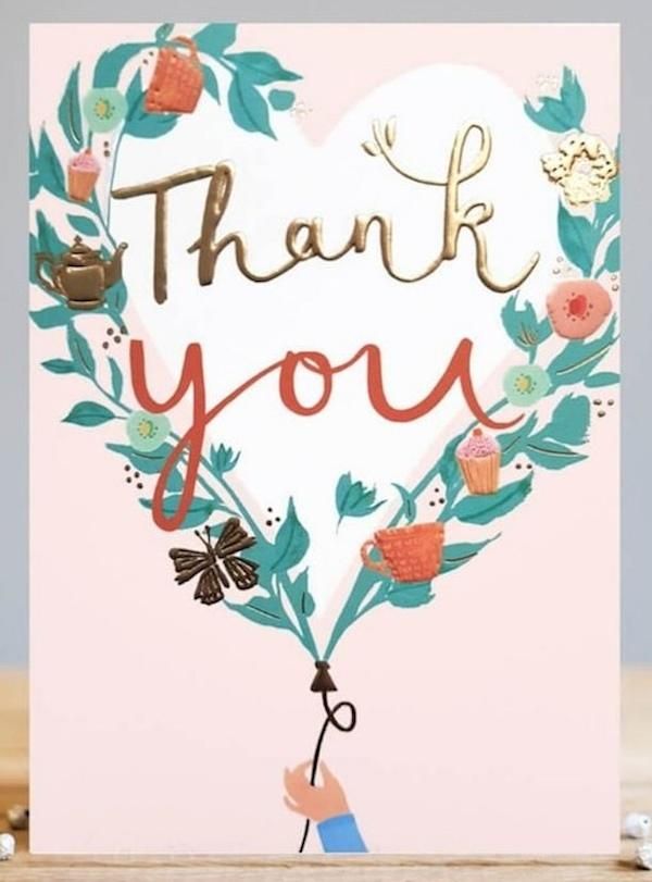 LOUISE TILER感謝卡/ Thank You Heart 心型花卉