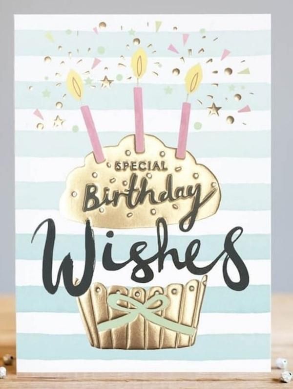 LOUISE TILER生日卡/ Birthday Wishes Cupcake 杯子蛋糕