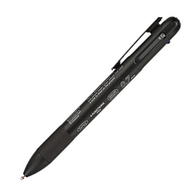 日本STALOGY編輯者4色多功能筆/ 0.7mm/黑
