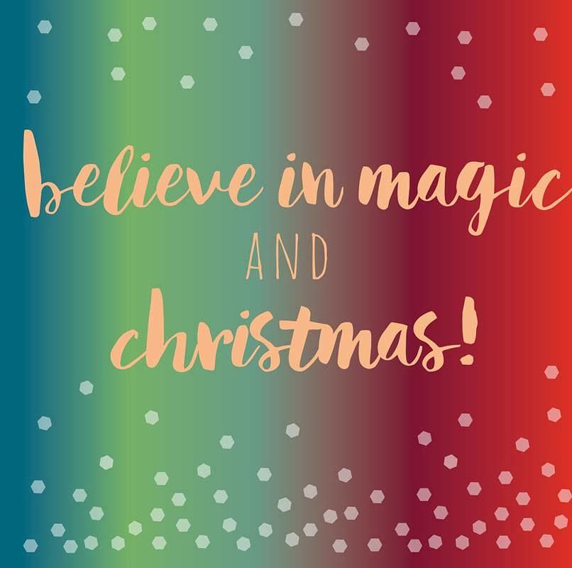 英國belly button聖誕卡/ Believe in Magic and Christmas