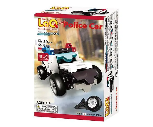 LaQ Q版警察車/ 39pcs+8pcs