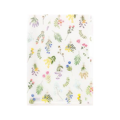 日本 MIDORI 3層資料夾/ A5/ Dried Flower
