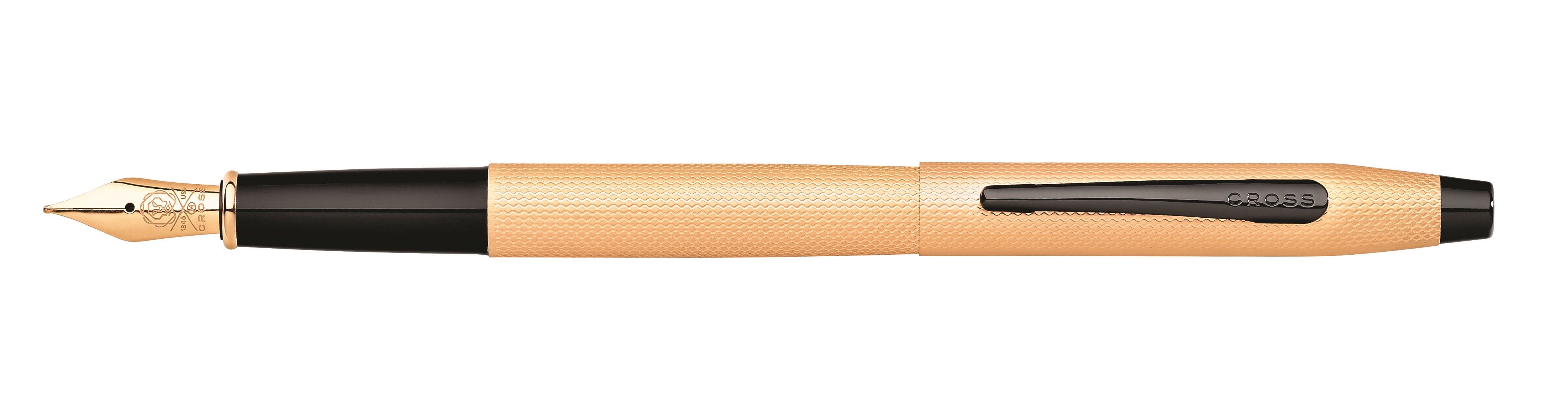 CROSS Classic Century世紀玫瑰金鑽石圖騰鋼筆
