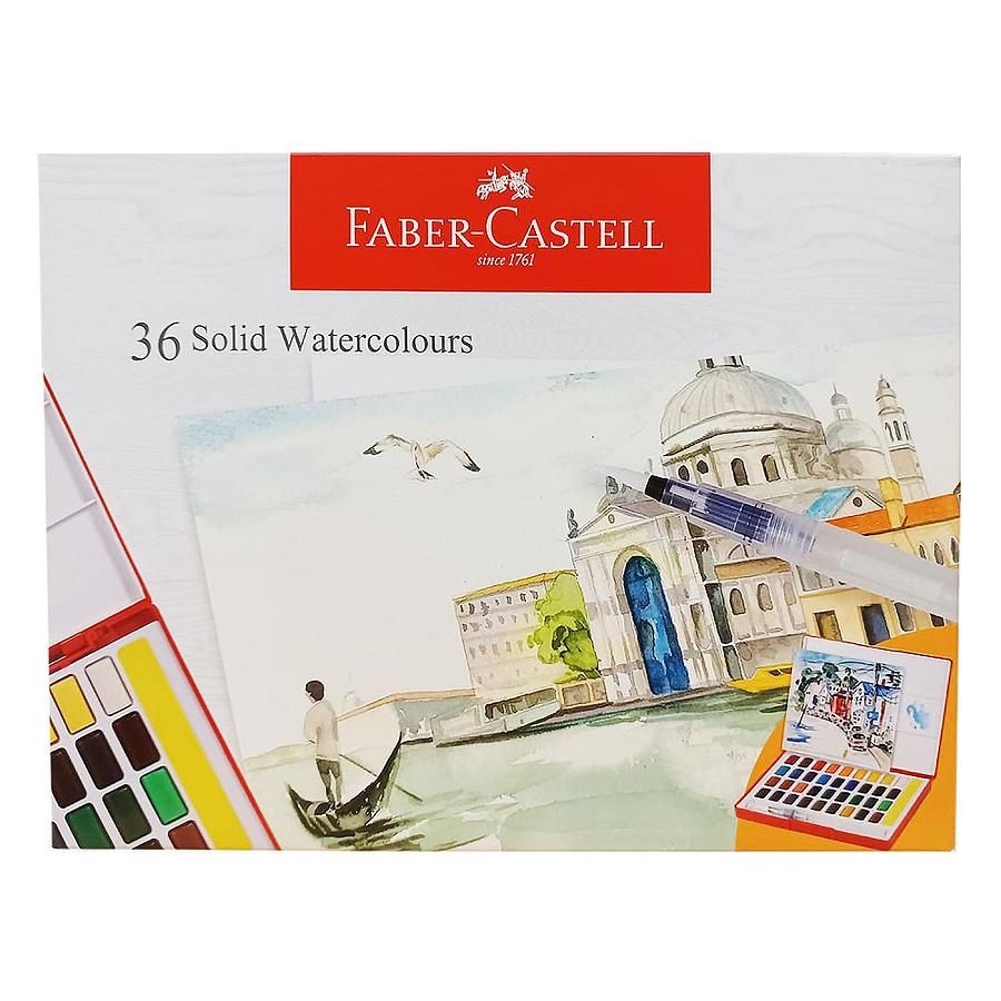FABER-CASTELL攜帶型水彩塊套組/ 36色