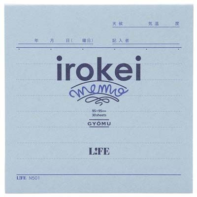 日本LiFE N Irokei 便條紙/ 業務/ 藍