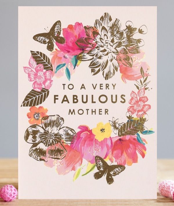 LOUISE TILER萬用卡/ Fabulous Mother粉底花圈