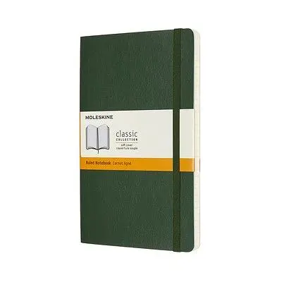 MOLESKINE經典筆記本/ 軟皮/ L型/ 橫線/ 綠