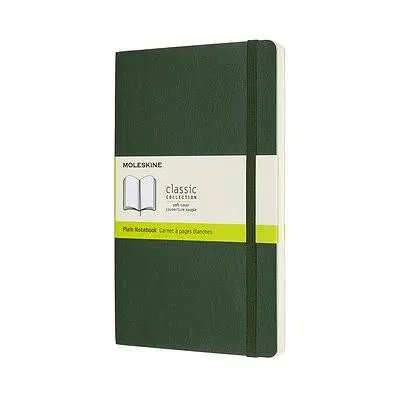MOLESKINE經典軟皮筆記本/ L型/ 空白/ 綠