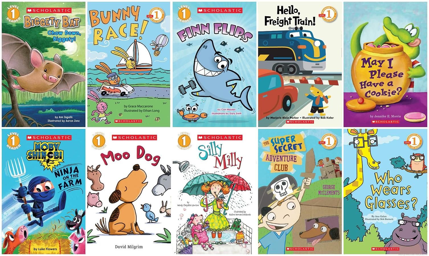 Scholastic Leveled Readers: Level 1 Collection 1 (10冊合售+CD)