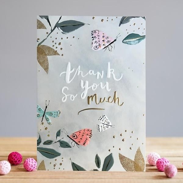 LOUISE TILER感謝卡/ Thank You So Much蝴蝶與葉子