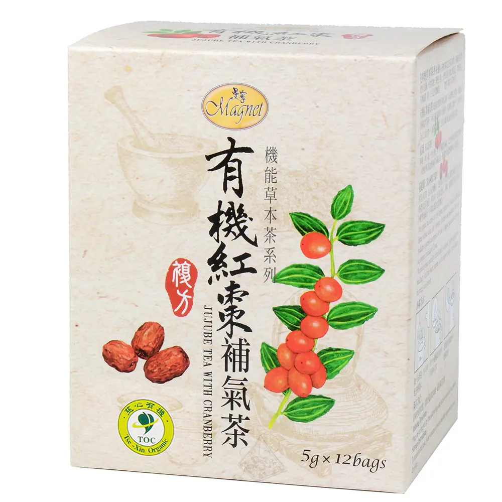 曼寧有機紅棗補氣茶/ 12入茶包