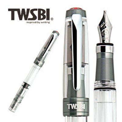 TWSBI 鑽石580 AL R活塞吸墨式鋼筆/ 銀灰/ F