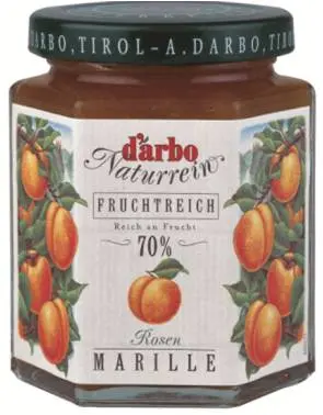 d'arbo 70%果肉天然杏桃果醬