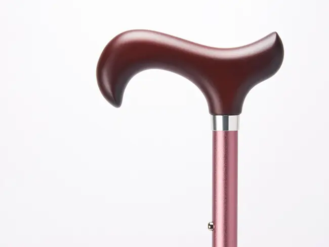 Merry Sticks悅杖立體霧面顆粒紋手杖/ 勃根地酒紅