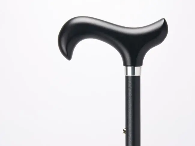 Merry Sticks悅杖立體霧面顆粒紋手杖/ 曜岩黑