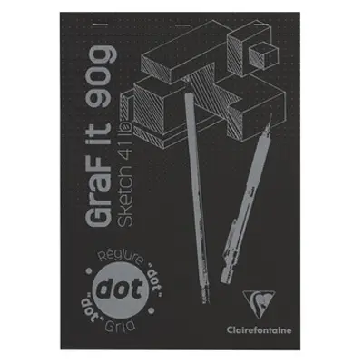 法國 Clairefontaine Graf it 素描本/ 黑色/ 方點/ A4/ 90g