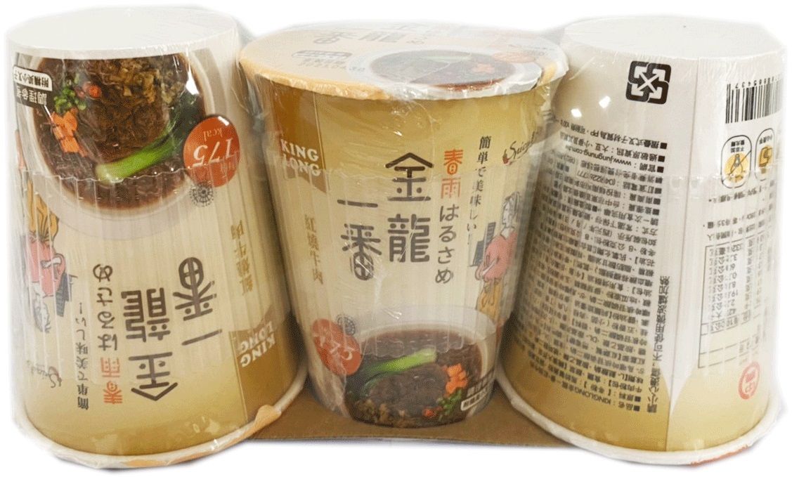 金龍一番紅燒牛肉風味杯/ 3入裝