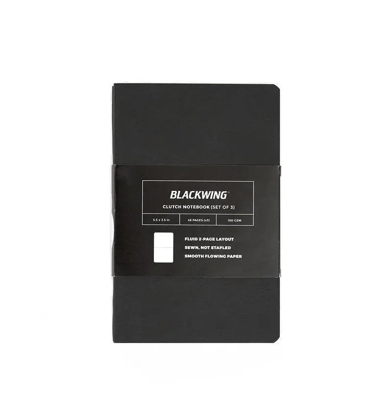 美國BLACKWING Black A6 橫線 筆記本/ 3入
