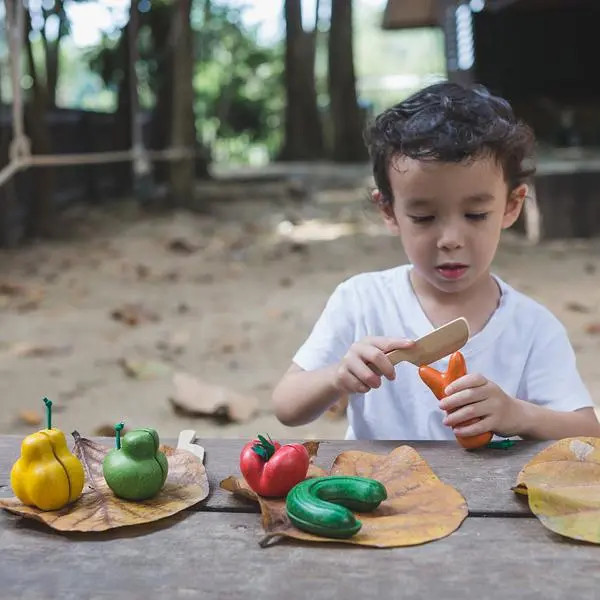 PLAN TOYS小主廚/ 醜蔬果切切樂