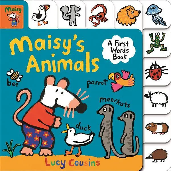 小鼠波波動物認知書➤Maisy's Animals: A First Words Book