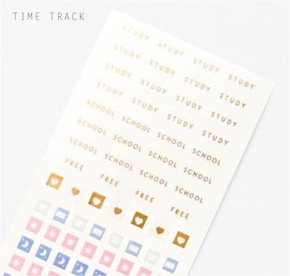 日本 IROHA Study Planner 手帳周邊貼紙/ 時間軌跡