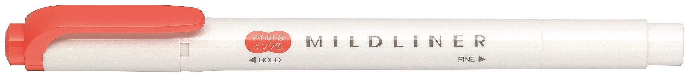 ZEBRA MILDLINER雙頭柔性螢光筆/ WKT7-MMGO/ 菊紅/ 晴空系