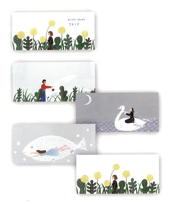 cozyca products Letter Pad/ Nishi Shuku/ Trip