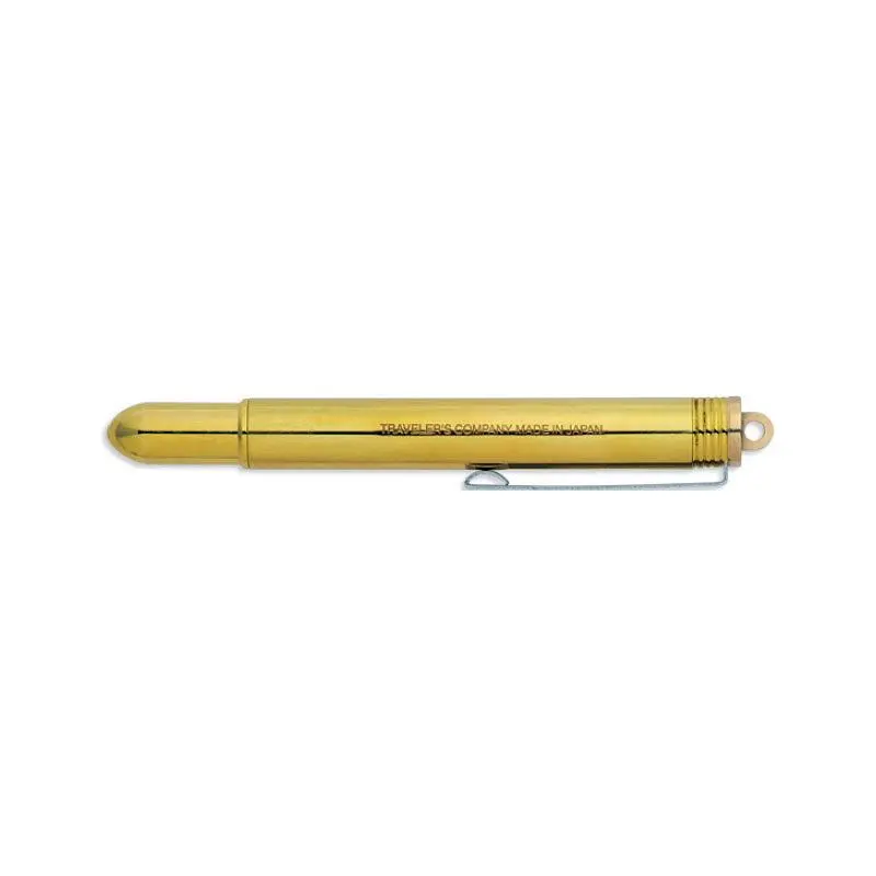 日本 TRAVELER'S COMPANY BRASS PRODUCTS 黃銅鋼珠筆