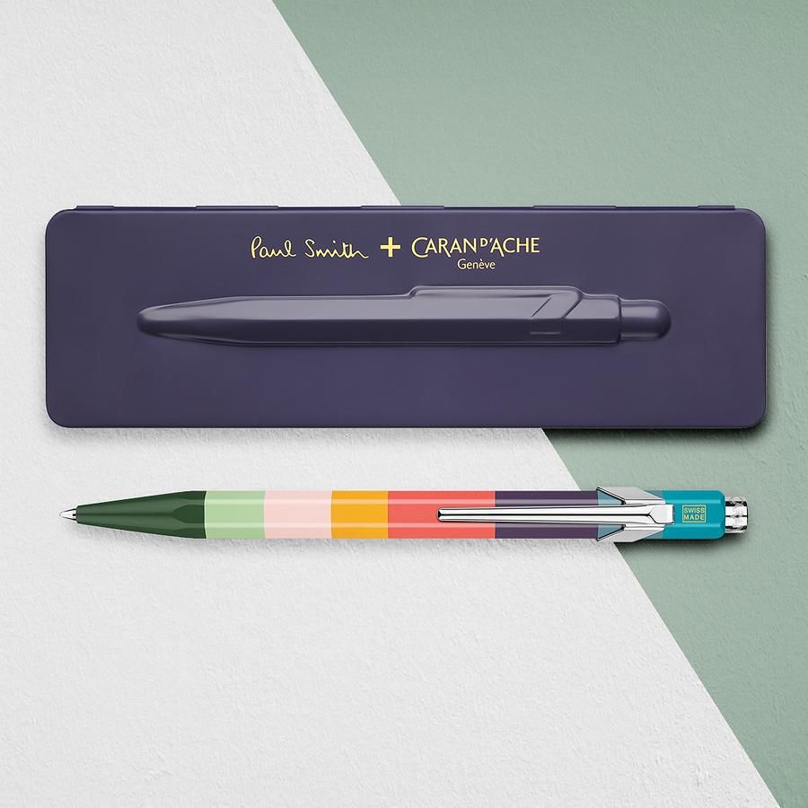 CARAN D'ACHE 849 Paul Smith原子筆III/ 李子紫鐵盒