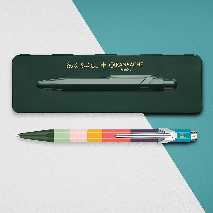CARAN D'ACHE 849 Paul Smith原子筆III/ 英國綠鐵盒