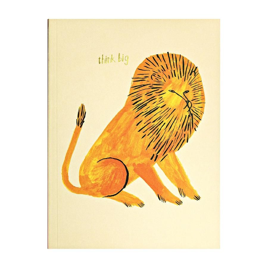 德國teNeues Green 橫線筆記本/ Big Cat Lion