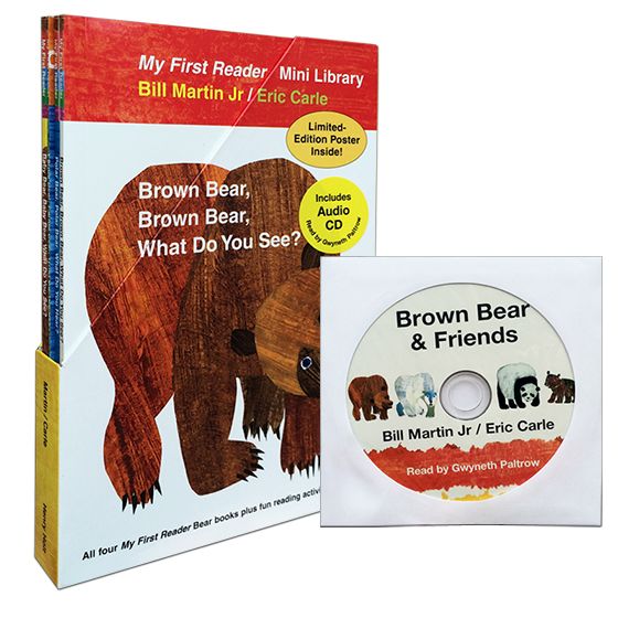 Eric Carle's Bear Book Library (4冊合售/+CD)