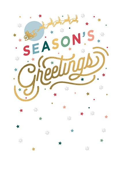 英國ART FILE聖誕卡/ Come & Gather/ Season's Greetings