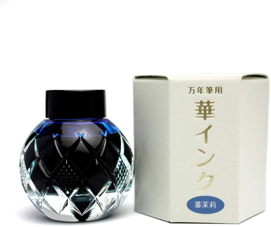 三田三昭堂蕃茉莉55ml藍色香味鋼筆墨水