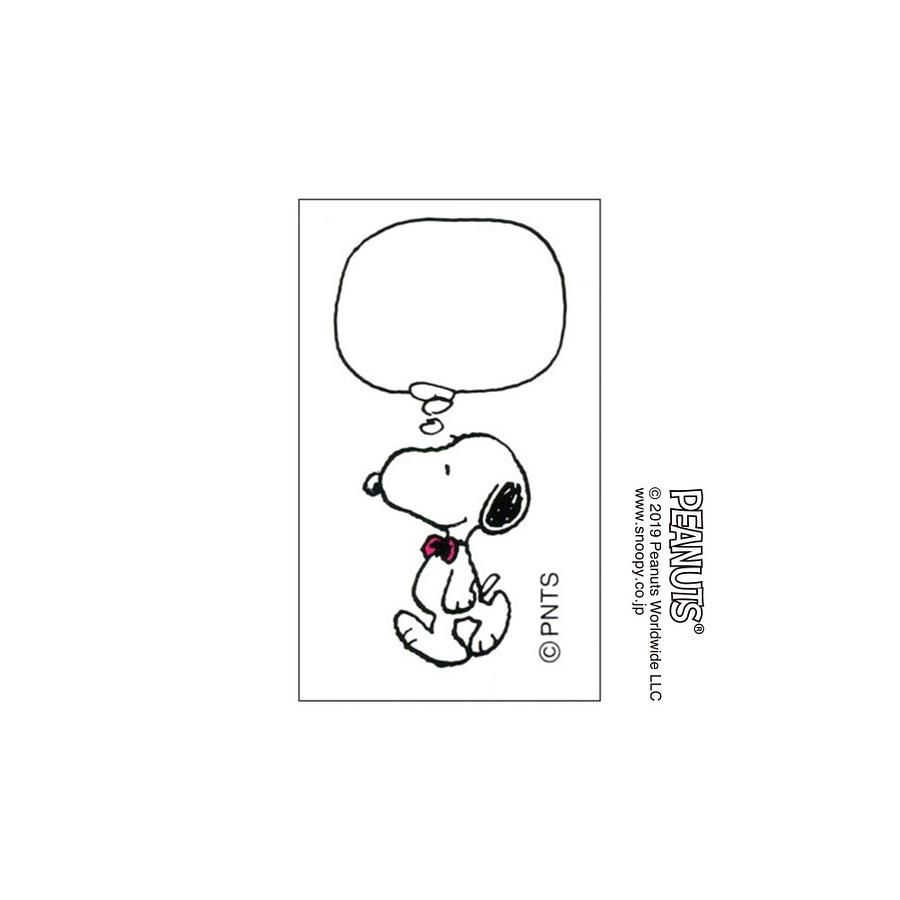KODOMO Snoopy長方木頭印章/ G/ 對話框