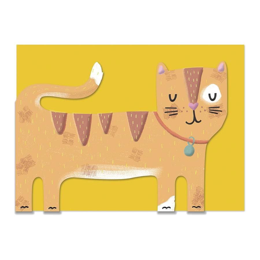 英國RASPBERRY BLOSSOM 萬用卡/ Ginger Cat