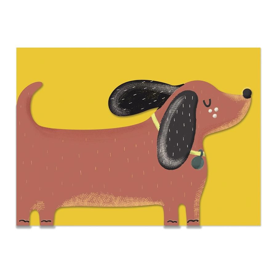 英國RASPBERRY BLOSSOM 萬用卡/ Daschund Dog