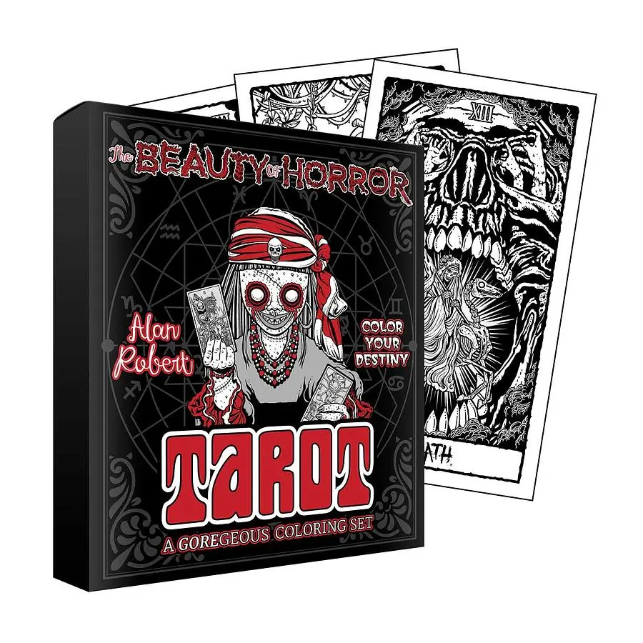 The Beauty of Horror: Color Your Destiny Tarot Deck