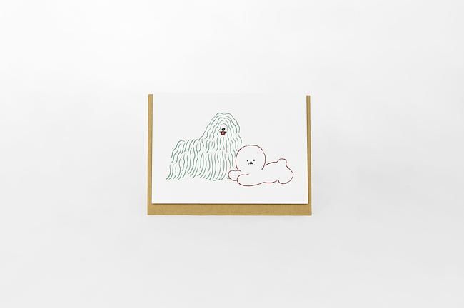 日本tegami萬用卡/ Eri Kamata/ 狗